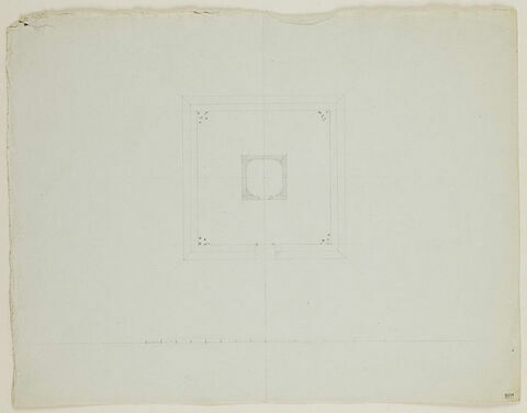 Pavillon sur podium : plan