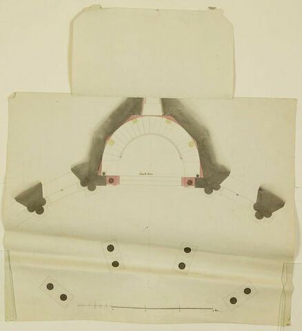 Arras, Cathédrale : plan du déambulatoire avec les chapelles haute et basse, image 2/2