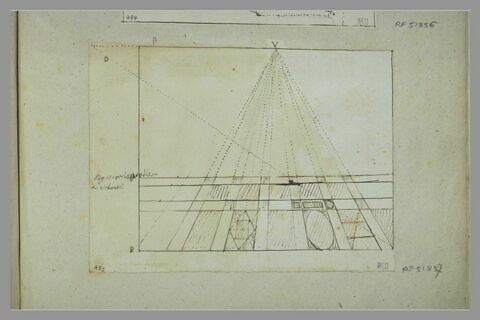 Croquis géométrique en perspective