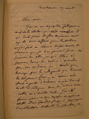 19 août (1846), Nohant, à J.B. Pierret