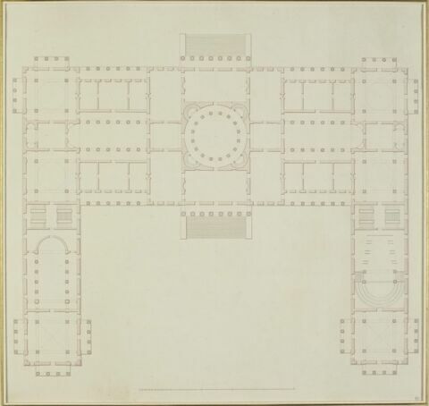 Projet de réunion du Louvre au Palais Impérial des Tuileries