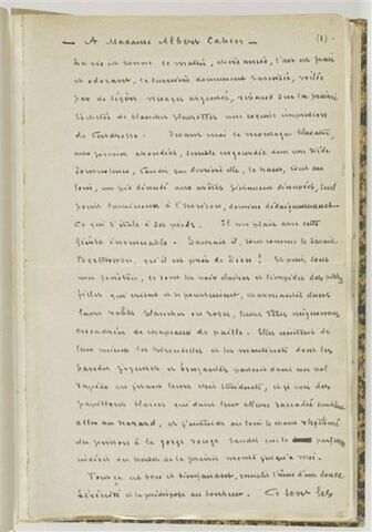 Lettre de onze feuillets de Léon Bonnat