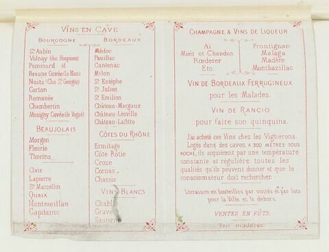 Publicité avec note autographe, 16 au 26 septembre 1883, Grenoble, image 2/2
