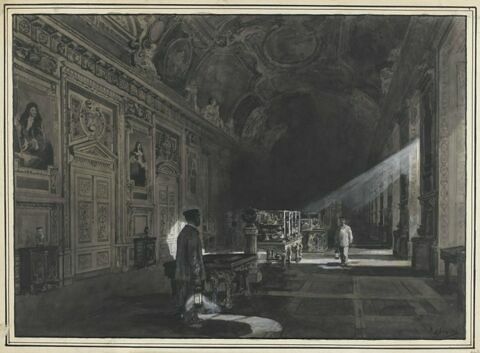 La Galerie d'Apollon la nuit