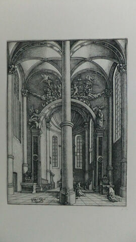 Intérieur d'une église (Parabole du Pharisien et du publicain)