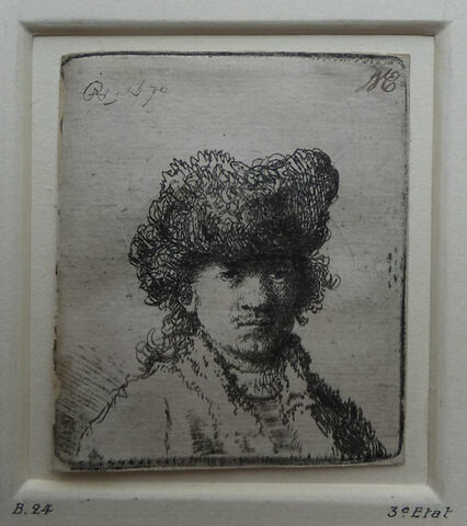 Rembrandt au bonnet fourré et à l'habit blanc