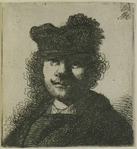 Rembrandt au bonnet fourré et à l'habit noir