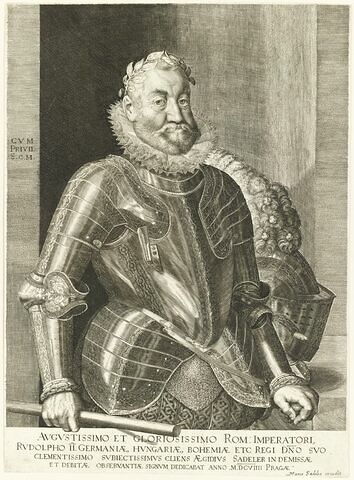 Rodolphe II, empereur des Romains, tenant le bâton de commandement