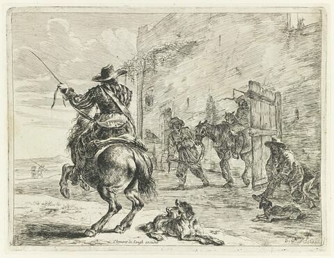 Le cavalier allant au galop