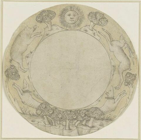 Un rond avec bordure - fond de coupe