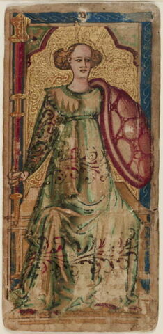 Carte à jouer : La dame de bâtons, image 2/2