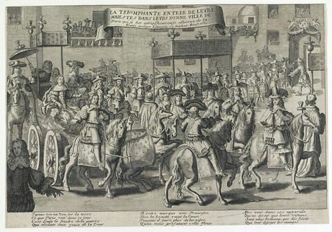 Entrée de Louis XIV et de sa femme dans Paris - 1660