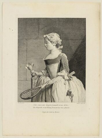 Jeune fille à la raquette