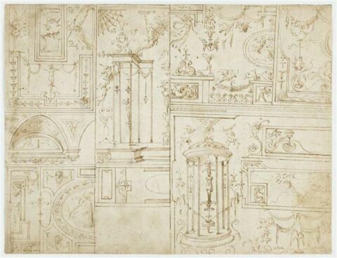 Croquis d'arabesques et d'ornements