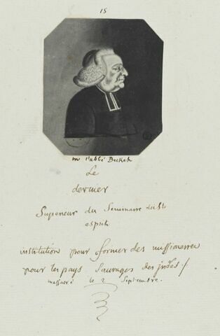 Abbé Becket, Supérieur du Séminaire du St Esprit