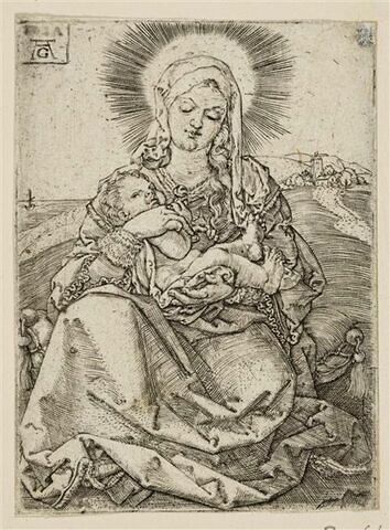 La Vierge assise