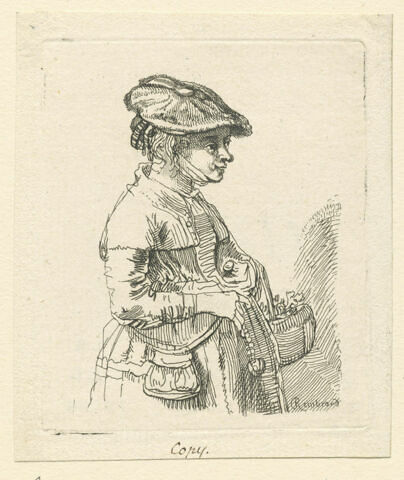 Jeune fille avec panier