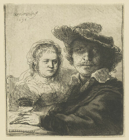 Rembrandt et sa femme