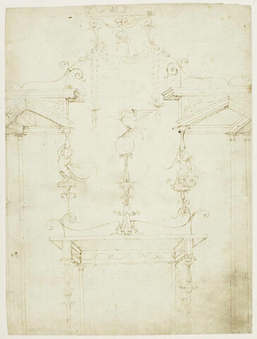 Grotesques ou drôleries avec des motifs architecturaux à colonnes, image 2/2