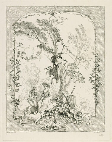 Le jardinier et la bergère