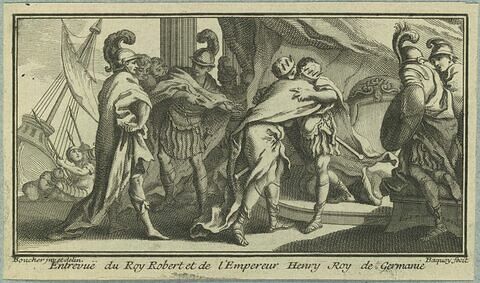 Entrevue du roi Robert et de l'Empereur Henri, roi de Germanie