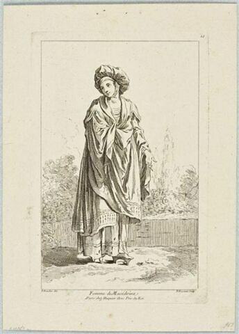 Recueil de diverses figures étrangères : Femme de Macédoine