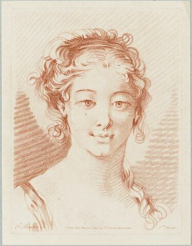 Tête de femme de face