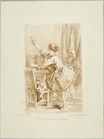 Jeune fille à la cage