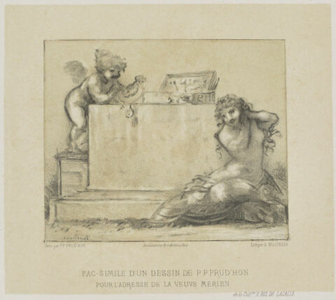 Adresse de la veuve Merlen d'après Pierre-Paul Prud'hon