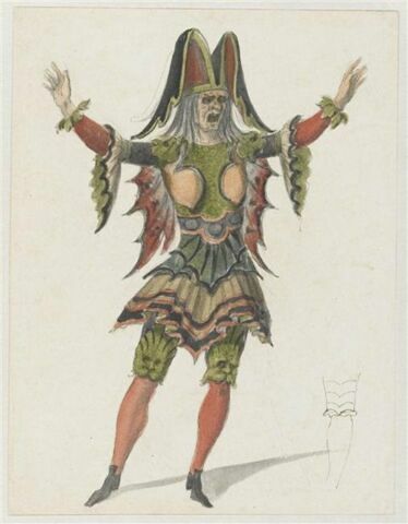 Costume de furie pour l'acte IV de Thésée