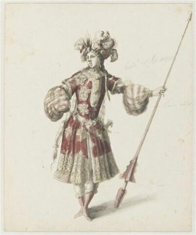 Costume pour les estafiers des Gazules de la quadrille des Abencérages (?) pour le « Carrousel des galans maures de Grenade »