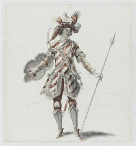 Costume pour les estafiers des Gomèles de la quadrille des Zégris  pour le « Carrousel des galans maures de Grenade »