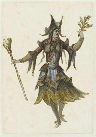 Costume de sorcière pour l'opéra Bellérophon