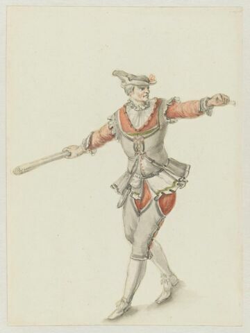 Costume de paysan pour la huitième scène de « La Pastorale Comique », troisième entrée du « Ballet des Muses »