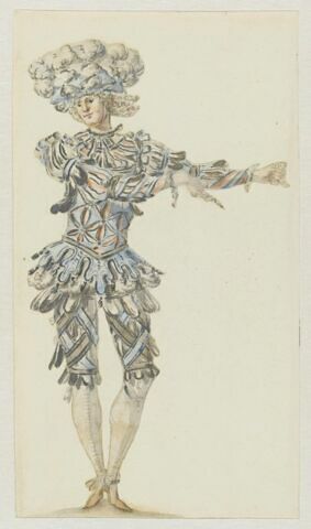 Costume d'un Espagnol dans la mascarade espagnole du 'Ballet des Muses'