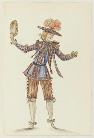 Costume pour un Egyptien dans le 'Pastorale comique', 3e entrée du 'Ballet des Muses'