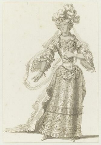 Costume pour une chanteuse du « Triomphe de l'Amour » ou pour un bal masqué (?)