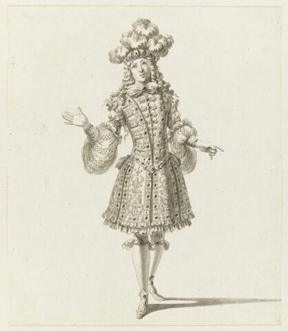 Costume pour un Carien chantant dans la douzième entrée du « Triomphe de l'Amour »