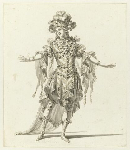 Costume pour le Mystère chantant dans la dixième entrée du « Triomphe de l'Amour »