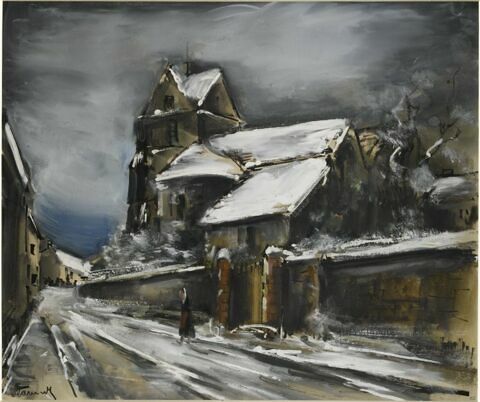 Eglise sous la neige