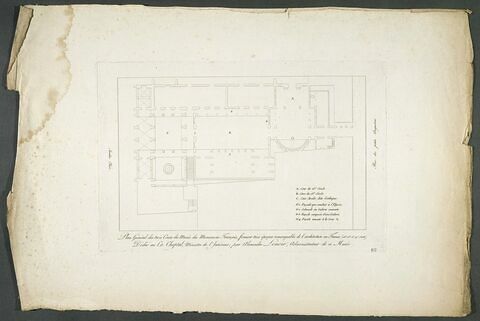 Plan général des trois cours du Musée des Monuments Français