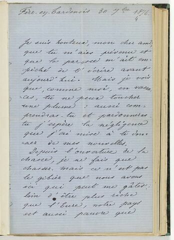 30 septembre 1876, Fère-en-Tardenois, à Louis de Launay