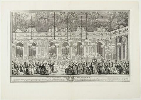 Décoration du bal masqué donné par le roi en 1745