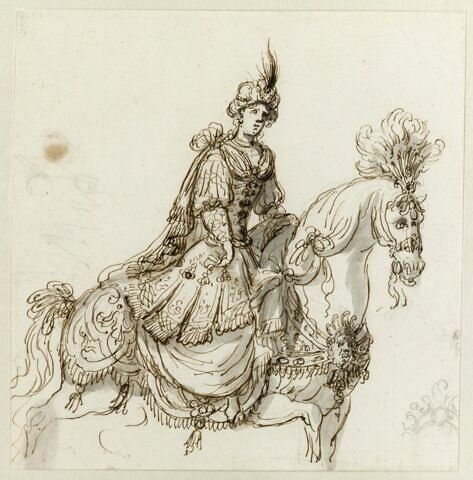 Costume de cavalière orientale pour le « Carrousel d'Alexandre et de Thalestris »