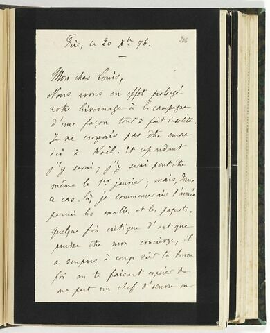 20 décembre 1896, Fère-en-Tardenois, à Louis de Launay