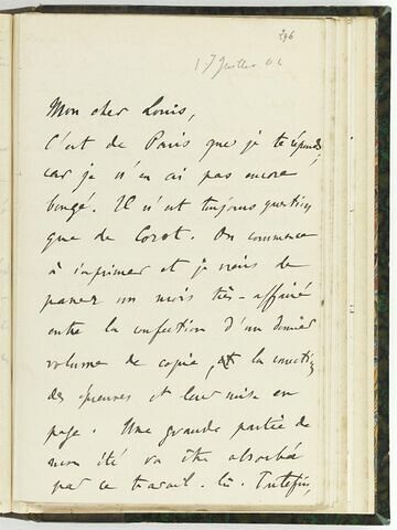 17 juillet 1904, sans lieu, à Louis de Launay