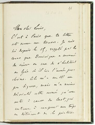 26 octobre 1904, sans lieu, à Louis de Launay