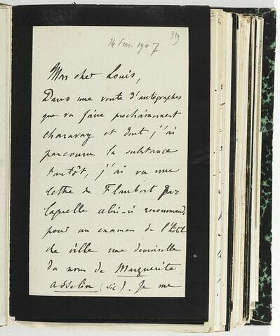 14 février 1907, sans lieu, à Louis de Launay