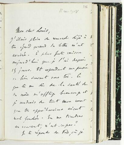 12 août 1908, sans lieu, à Louis de Launay