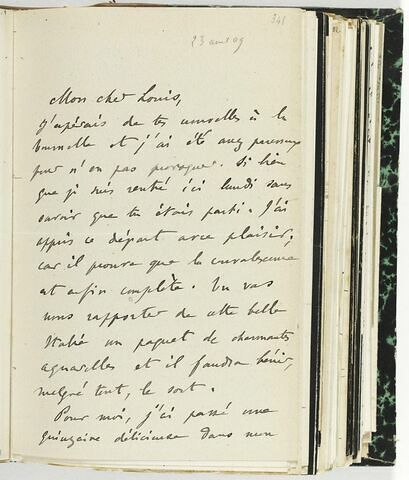 23 avril 1909, Paris, à Louis de Launay